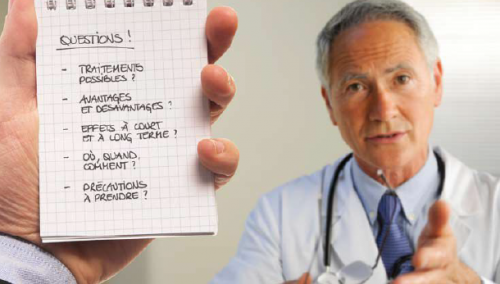 Questions à poser à l'équipe médical dans le cadre d'un cancer de la prostate